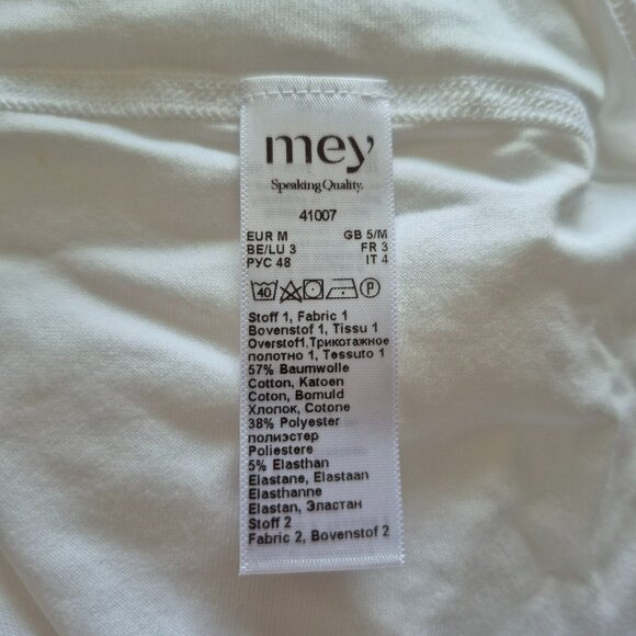 mey myfunctional The undershirt V-Neck Series Dry Cotton Functional White - Picture 10 of 12